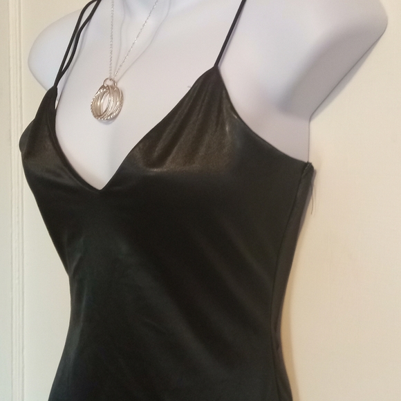 🛍️ BUNDLE ONLY 🛍️SHEIN Black Faux Leather Dress - Picture 2 of 7